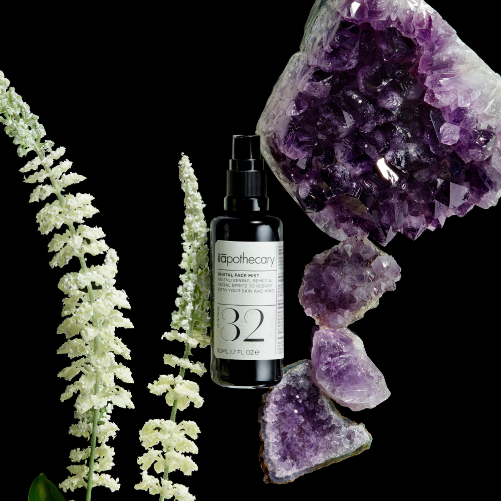 Digital Face mist black imagery with ingredients