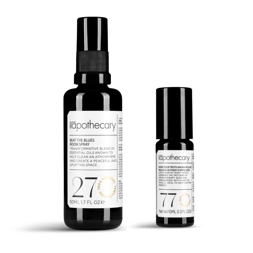Beat the Blues Room Spray and Speak Your Truth Aroma Roller