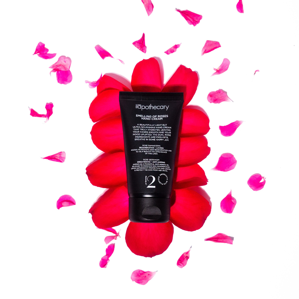 smelling of roses hand cream lifestyle